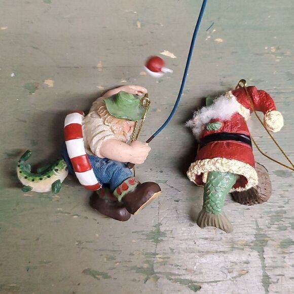 New-Rivers Edge Fieldstone Picture Frame Fly Fishing, and Santa fishing bundle - Picture 11 of 12